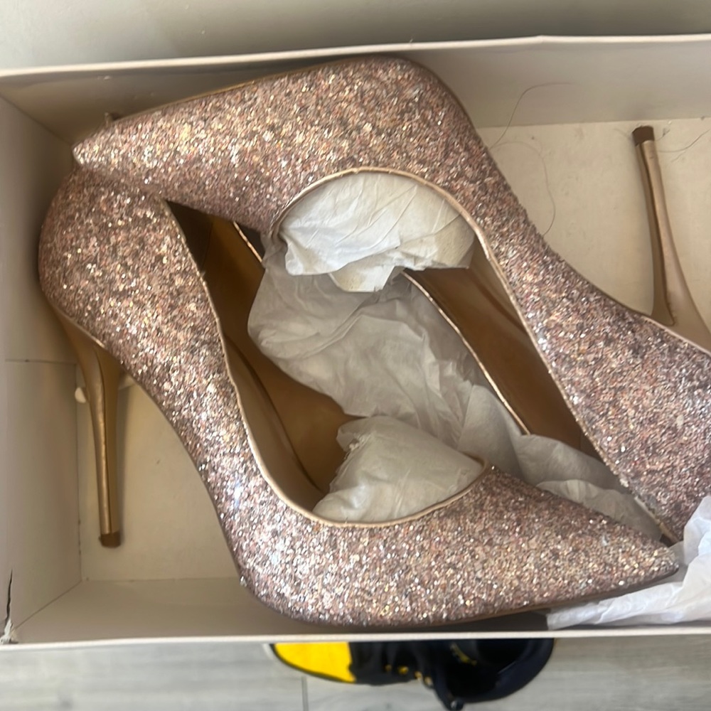 Steve Madden glitter heels